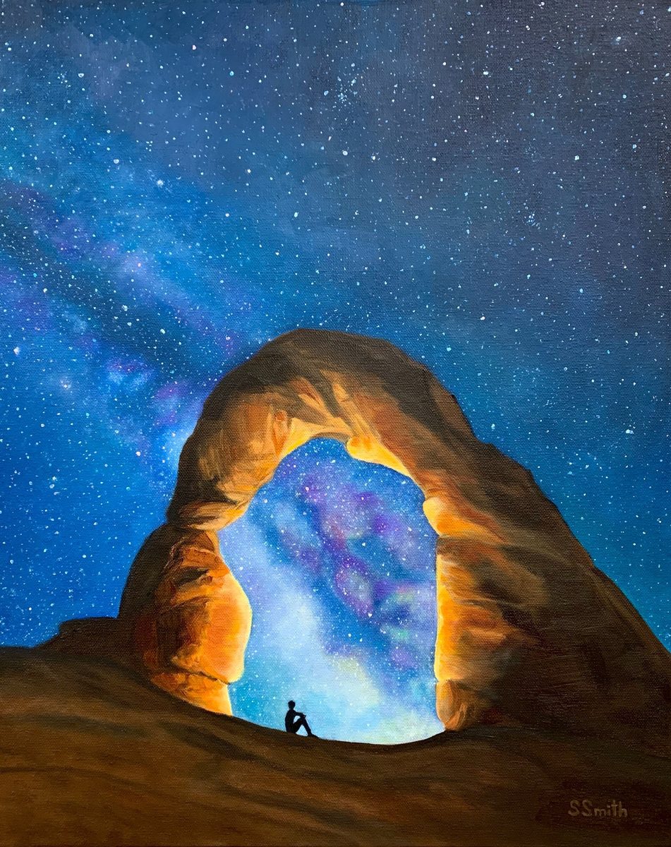 Oil painting - Milky Way arch
