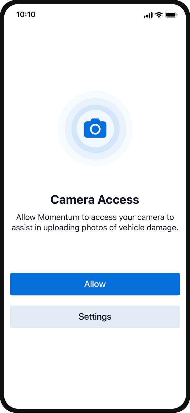Camera Access Permission
